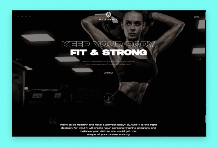  Blackfit - Fitness Gym Club Website Template 