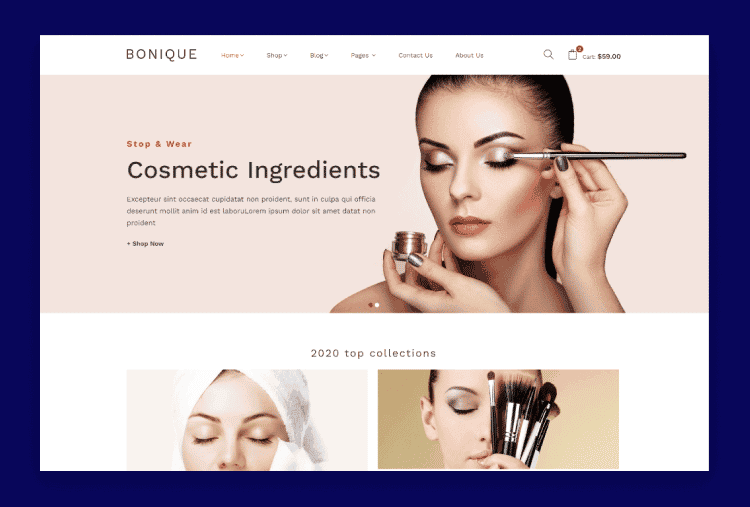Bonique - Beauty & Cosmetic eCommerce HTML Template