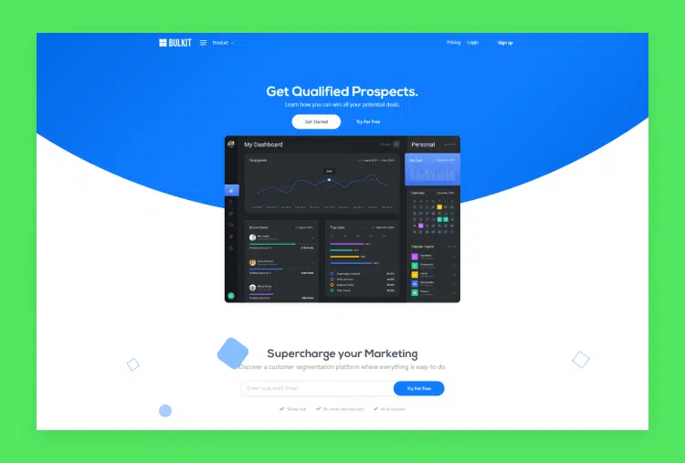 Bulkit - Saas Landing Pages and Technology Business Website Templates
