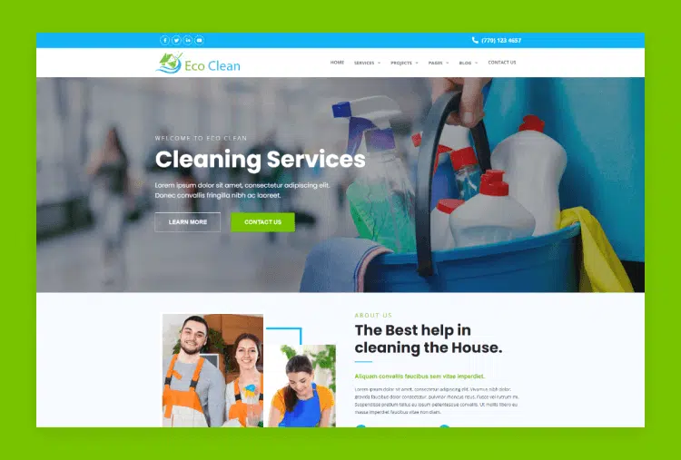 Eco Clean - Cleaning HTML Template