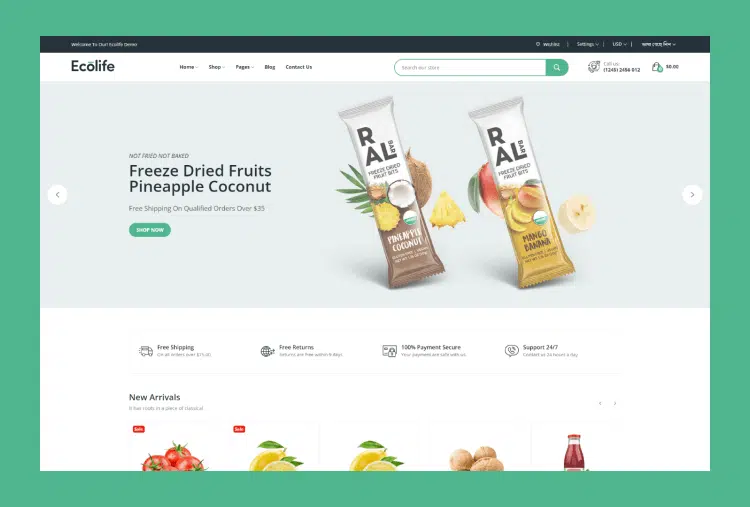 Ecolife - Multipurpose eCommerce Shopify Theme