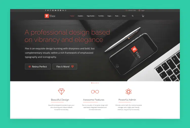 FLEX - Multi-Purpose Joomla Template