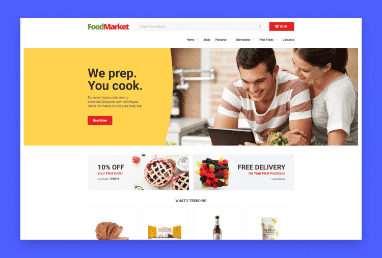 Food Market - Grocery Store and Shop WordPress Theme