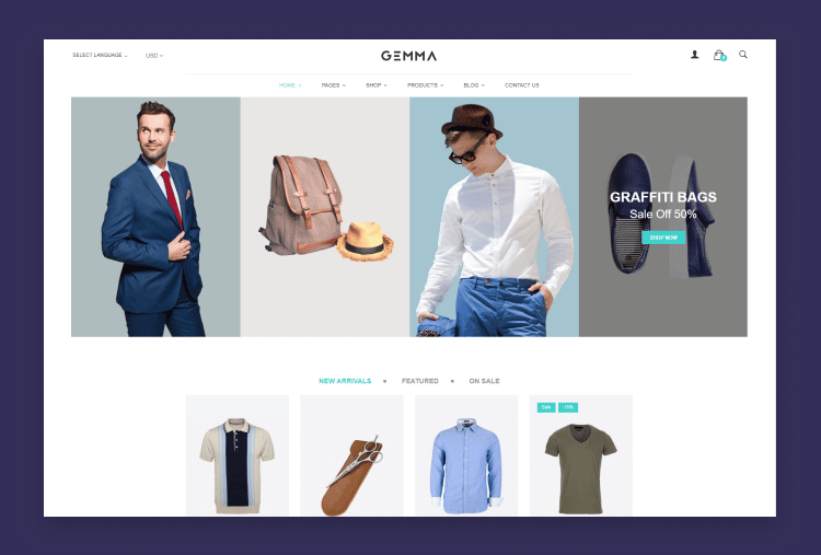 Gemma – Fashion & Barber Shop Shopify Theme 