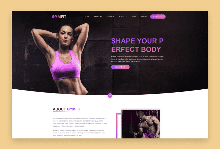 GYM FIT- Gym & Fitness HTML5 Responsive Template 