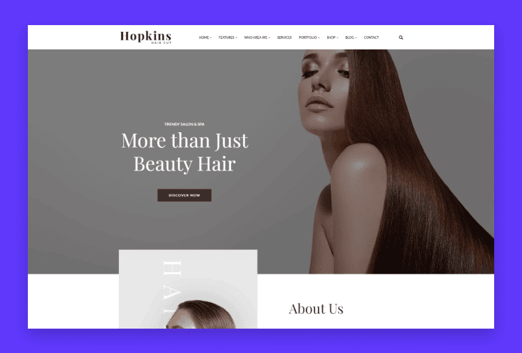 Hopkins - Barber Shop & Hair Salon HTML 