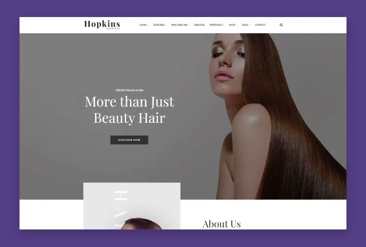 Hopkins - Barber Shop & Hair Salon HTML