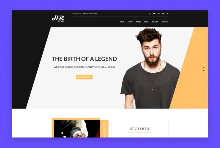 HR style - Salon & Hair Styling HTML Template
