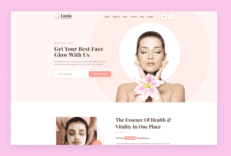Luxia- Beauty & Spa Centre HTML Template