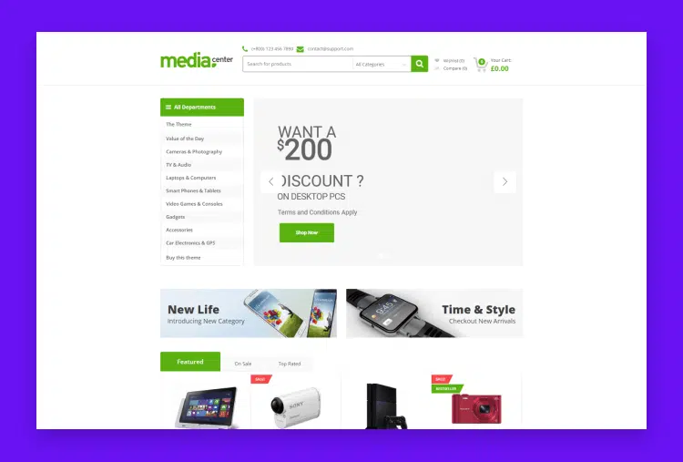 MediaCenter – Electronics Store WooCommerce Theme
