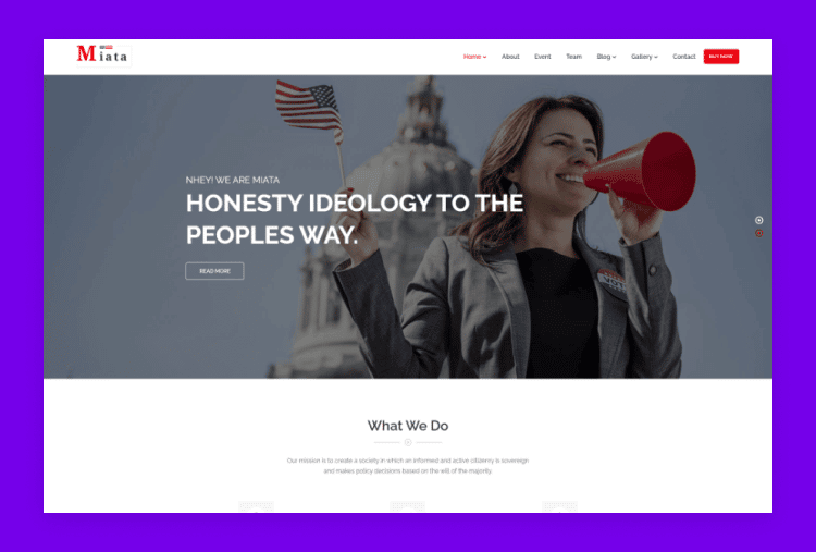Miata – Political WordPress Theme