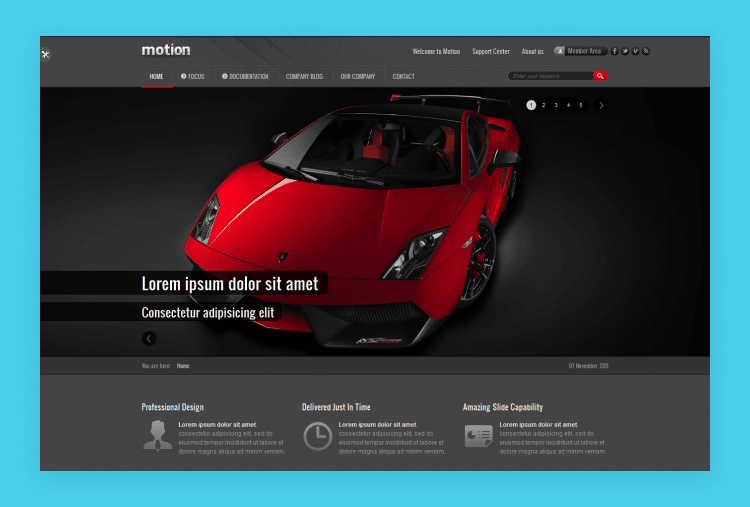 Motion Corporate Template for Joomla!