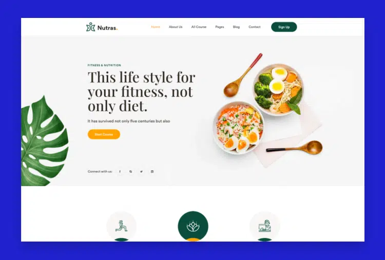 Nutras - Fitness & Nutrition Bootstrap 5 Template