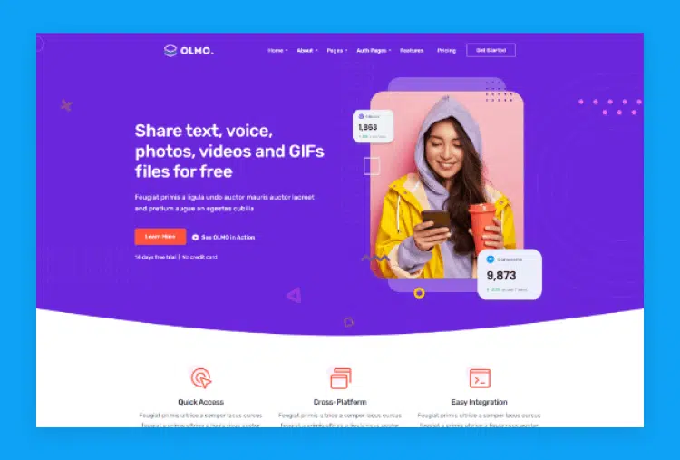 OLMO - Software & SaaS HTML5 Template