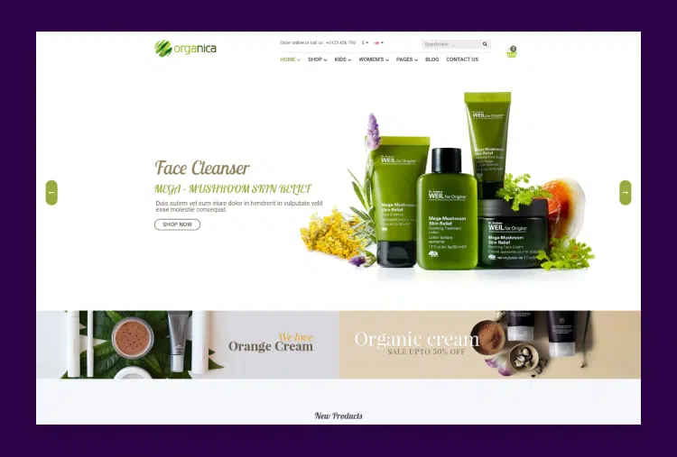 Organica - Health Beauty HTML Template