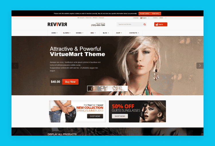 Reviver - Responsive Multipurpose VirtueMart Theme