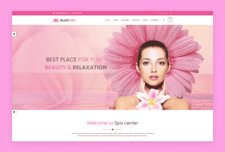 Spa- Beauty Salon and Spa website template