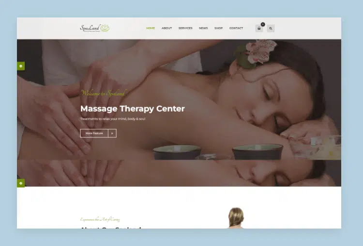  Spaland- Spa HTML Web Template