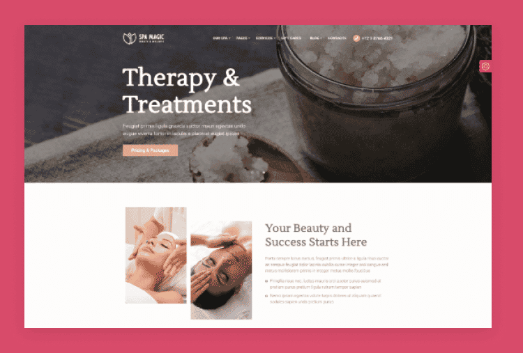 SpaMagic- Beauty Spa Salon Wellness Center HTML Template