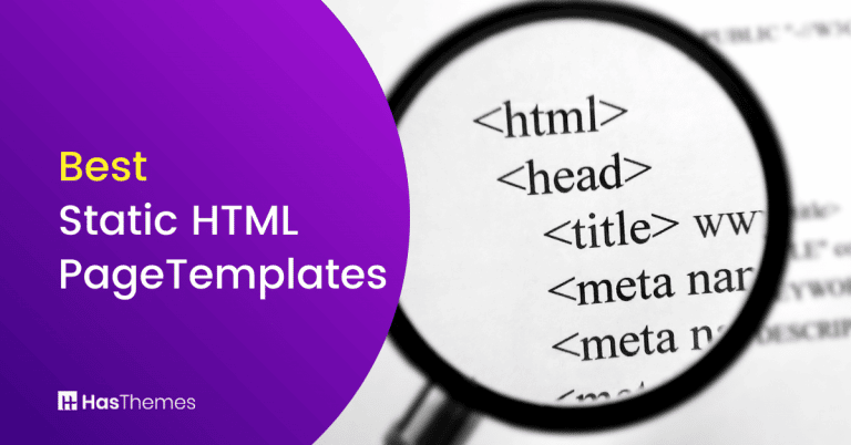 Static HTML Page Templates