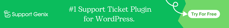 Support Genix - Support Ticket Plugin for WordPress