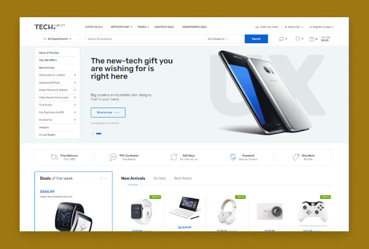 Techmarket – Multi-demo & Electronics Store WooCommerce Theme