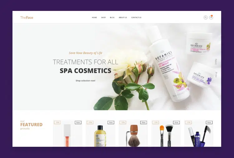 The Face - Beauty Cosmetics Store HTML Template