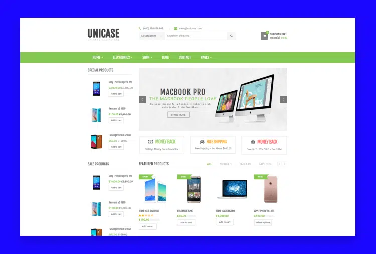 Unicase – Electronics Store WooCommerce Theme