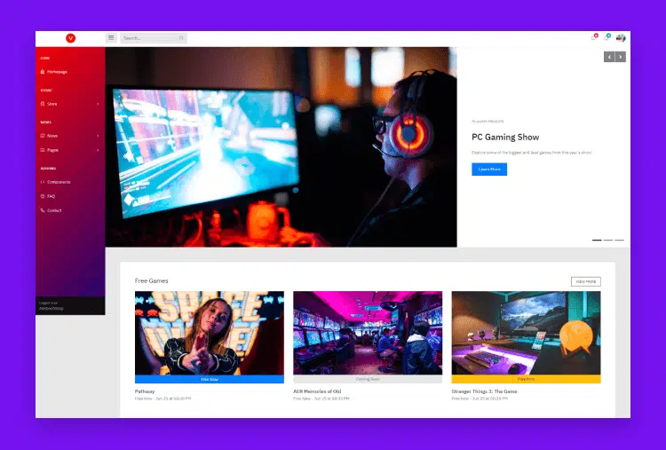 VIDOE – Video Streaming Website HTML, React Template