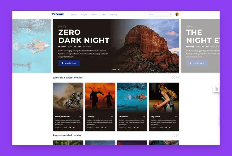 vStream - Video Streaming App Template