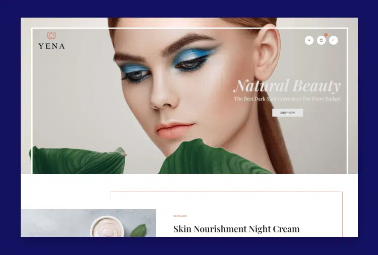 Yena – Beauty & Cosmetic HTML Template