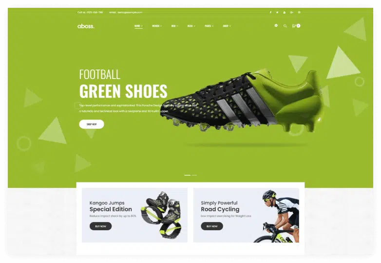 Aboss - Fitness Equipment Store HTML Template