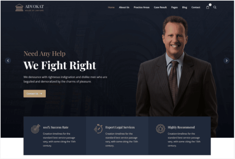 Best Advocate Website Templates for Lawyer Website - HasThemes Blog