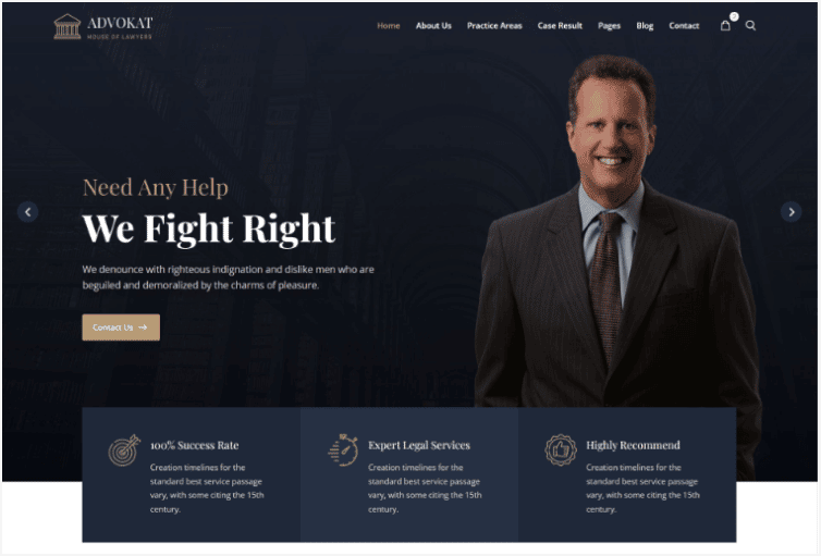 Advokat – Lawyer & Lawfirm HTML Template