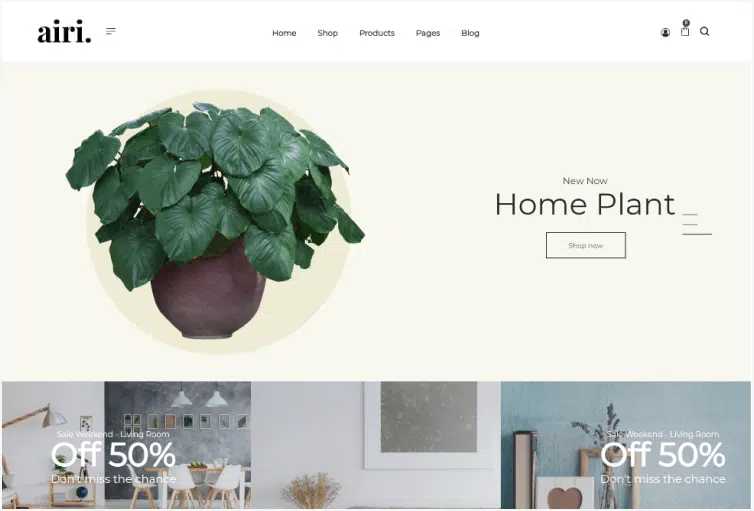 Minimal Shopify Theme Airi