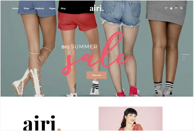 Minimal Shopify Theme Airi