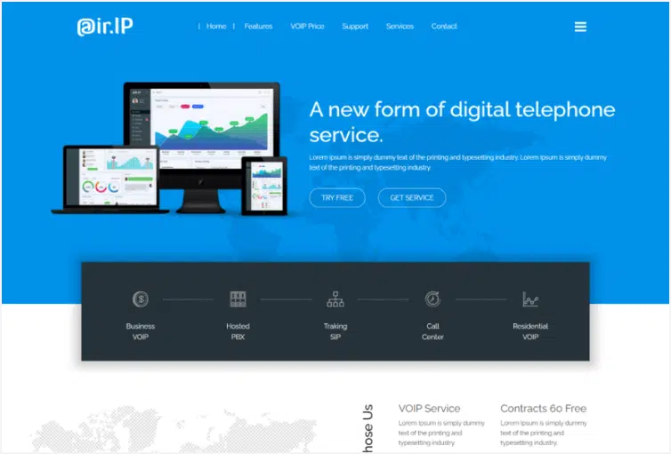 Airip - Voip Business HTML Template