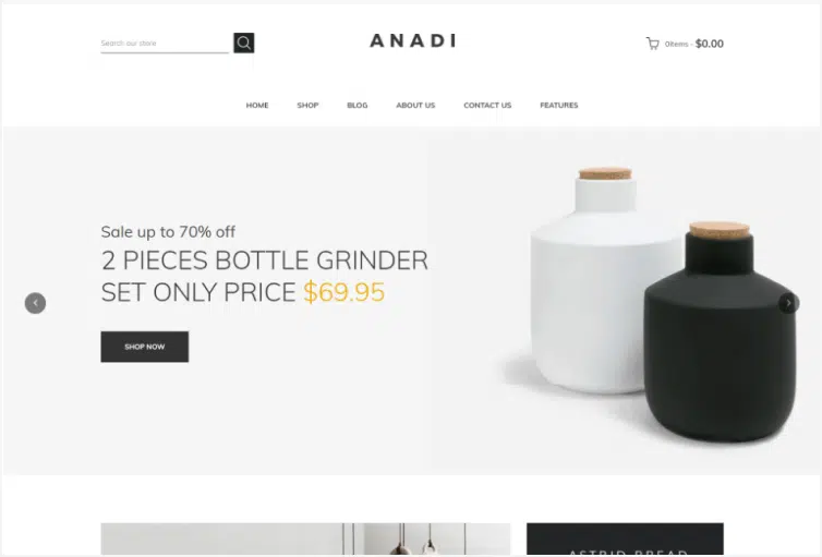 Furniture Store Shopify Theme - Anadi
