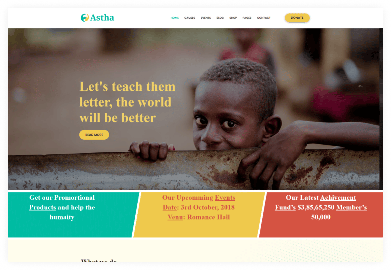Astha - Charity HTML5 Template