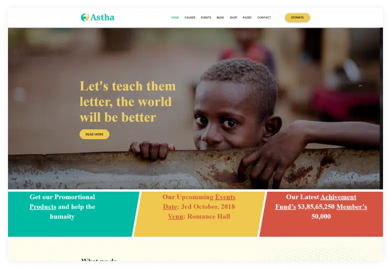 Astha - Charity HTML5 Template
