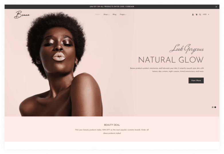 Beaux - Cosmetic Store Shopify theme