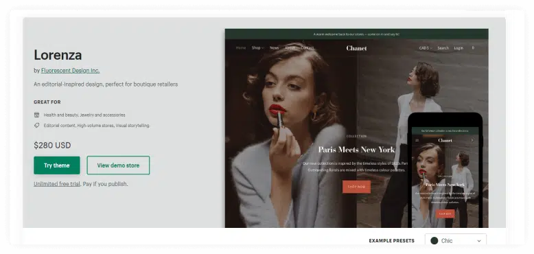 Benefits of Lorenza Shopify Theme