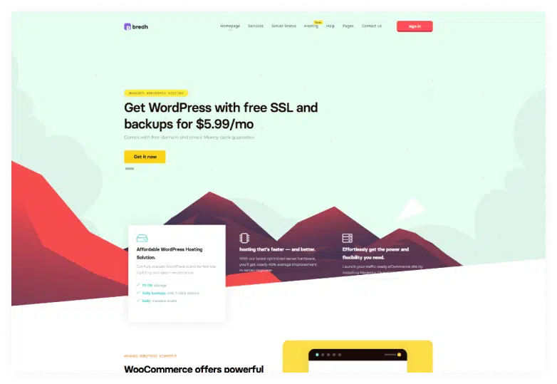Bredh - Multipurpose Web Hosting with WHMCS Template