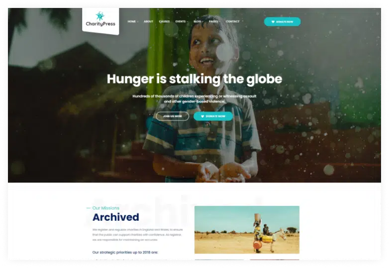 CharityPress – Charity Fundraising HTML Template