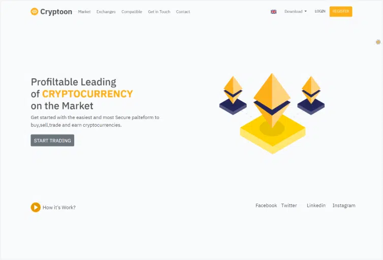 Cryptoon - Crypto Bootstrap Admin Template