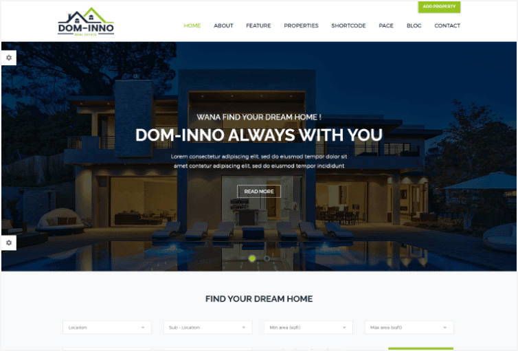 Real Estate HTML Template - Dominno