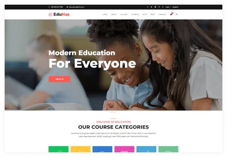 Eduhas - Education HTML Template