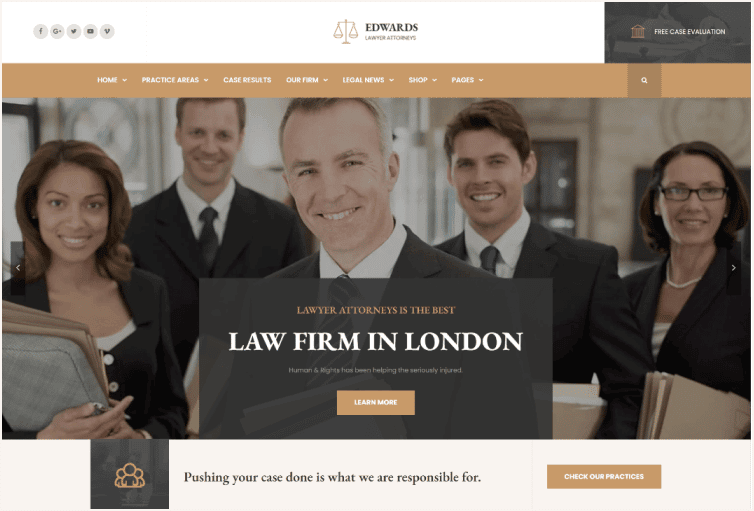 Edwards - Law Firm Lawyer HTML Template