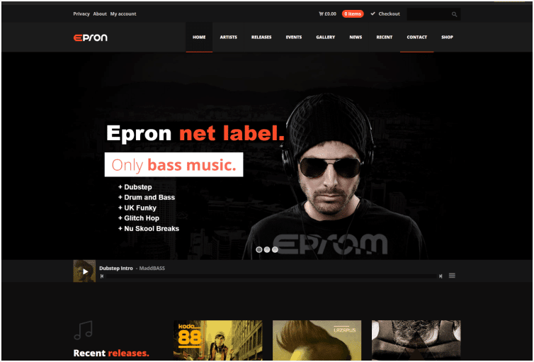Epron – WordPress Massive Music Theme