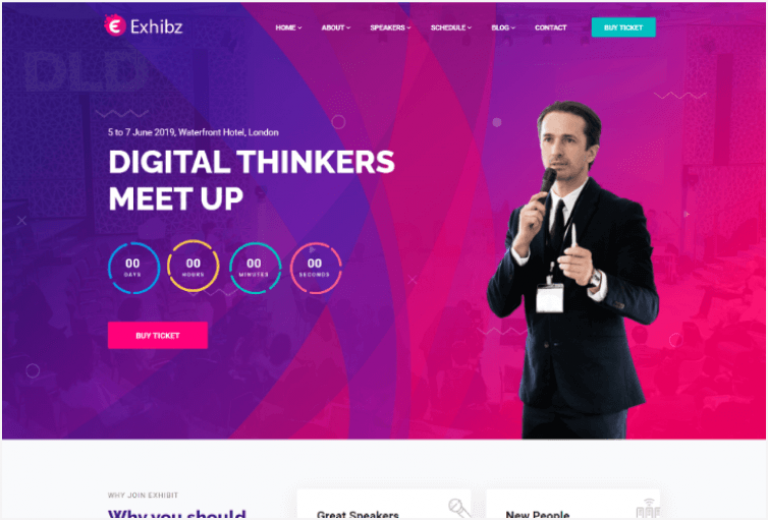 Html Event Design Best Event HTML Templates for Event Websites - HasThemes Blog